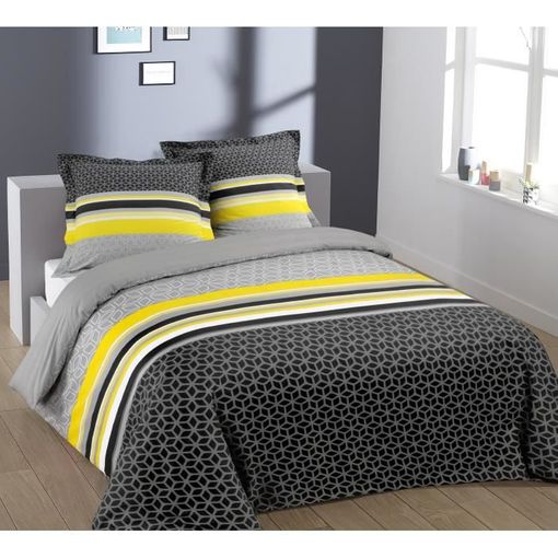 Vision Funda Nórdica Bicolor 100% Algodón - 1 Funda Nórdica 220 X 240 Cm +  2 Fundas De Almohada 65 X 65 Cm - Gris Topo Y Blanco con Ofertas en  Carrefour