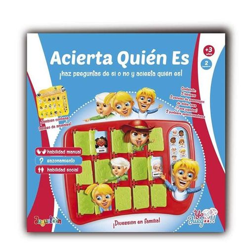 Acierta Quien Es, Juego De Mesa Infantil De Razonamiento con