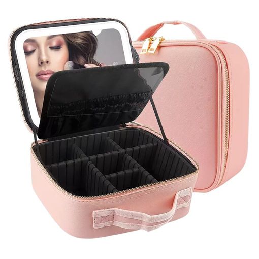 Estuche De Maquillaje Led - Rosa con Ofertas en Carrefour