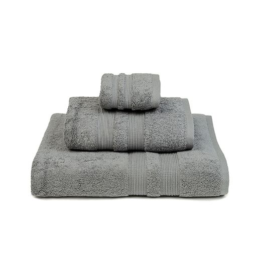 Toalla 100% algodón peinado 650 gr gris 100x150 cm GREY