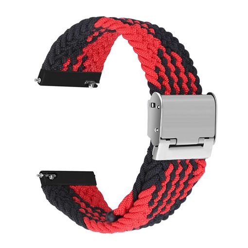 Para Xiaomi Redmi Watch 3 Watch Band Strap de Muñeca de Nylon Ajustable -  Negro / Rojo