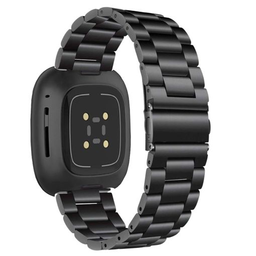 Correa Acero Inoxidable Ajustable Negro Para Fitbit Versa 2 con Ofertas en  Carrefour