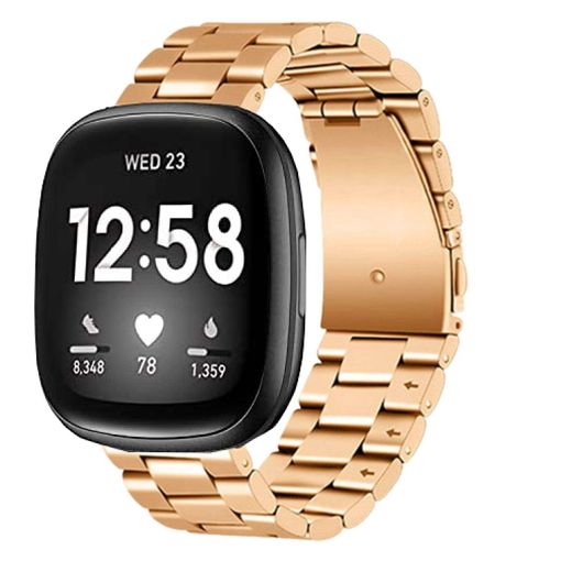 Correa acero Fitbit Versa 4 (plata) 