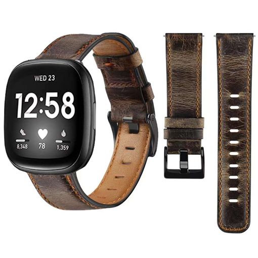 Correa De Cuero Vintage Leather Para Amazfit Gts 2 Mini Negro con Ofertas  en Carrefour