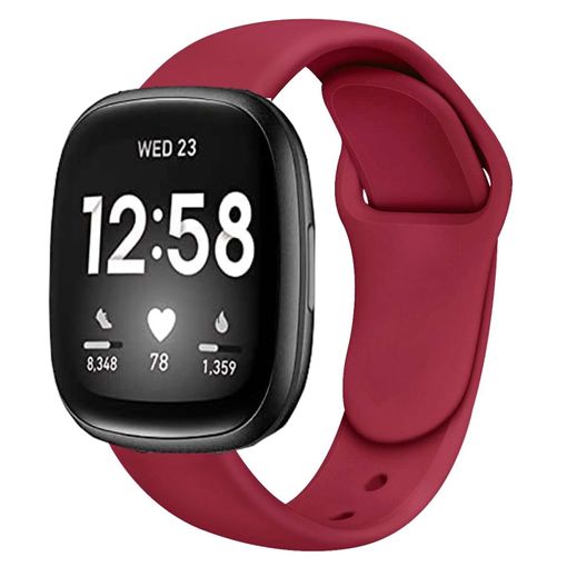 Correa Silicona Liquida Suave Para Fitbit Versa 4 Negro con Ofertas en  Carrefour