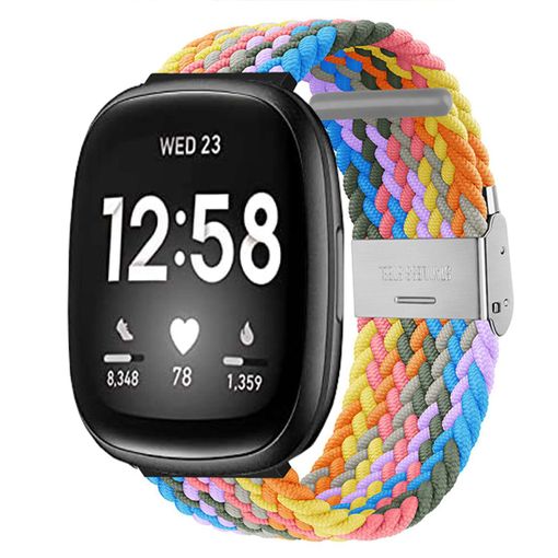 Correa Solo Loop Ajustable Trenzada Para Fitbit Versa 2 Coloré con Ofertas  en Carrefour