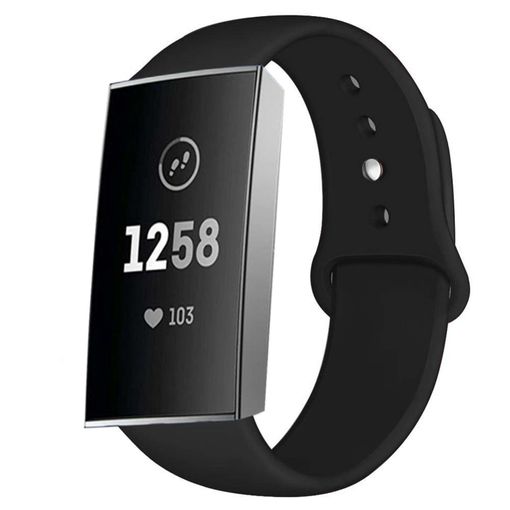 Correa Silicona Liquida Suave Para Fitbit Versa 3 Negro con Ofertas en  Carrefour