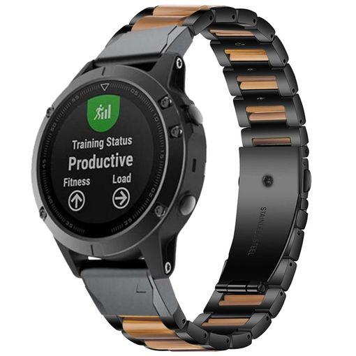 Correa De Eslabones Cierre Magnético Para Garmin Fenix 7 - Solar Edition  Negro con Ofertas en Carrefour