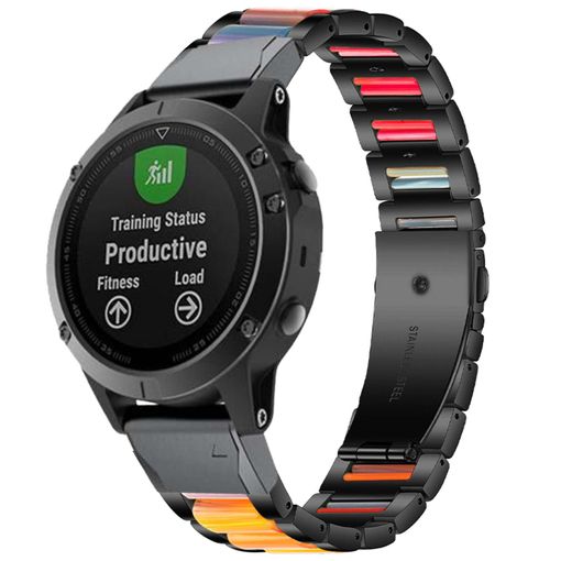 Correa Silicona Con Cierre Ajustable De Acero Para Garmin Fenix 5