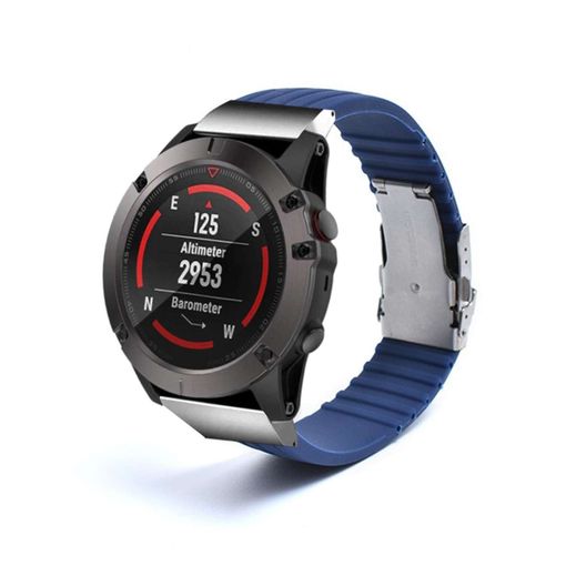 Correa silicona Garmin Fenix 5x/6x (verde oscuro) 