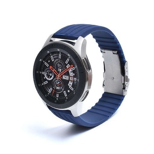 Correa Silicona Con Cierre Ajustable De Acero Para Xiaomi Mi Watch 1.39  Azul Oscuro con Ofertas en Carrefour