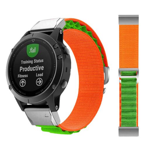 Correa Loop Alpine Para Garmin Fenix 7x - Solar Edition Naranja Y Verde con  Ofertas en Carrefour