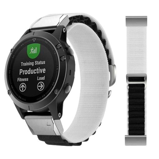 Correa Loop Alpine Para Garmin Fenix 5x Plus Blanco Y Negro con Ofertas en  Carrefour