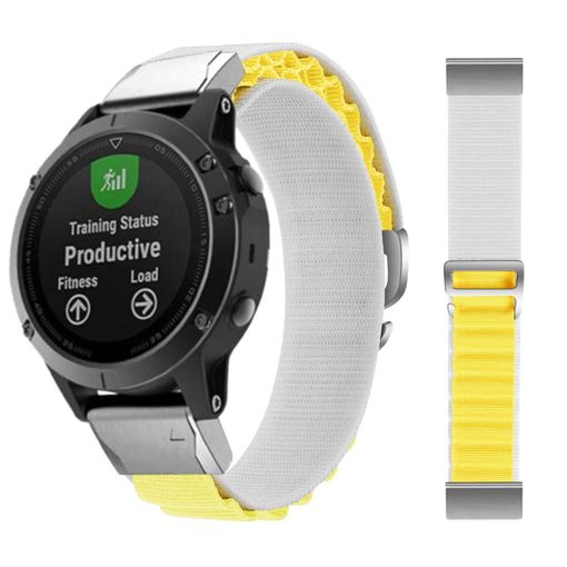 Correa Loop Alpine Para Garmin Fenix 6x - Pro And Sapphire Editions Blanco  Y Negro con Ofertas en Carrefour