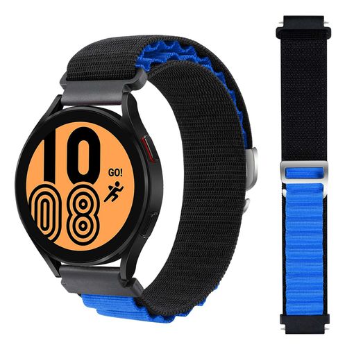 Correa Acero Inoxidable Ajustable Negro Y Azul Para Amazfit Gts 2