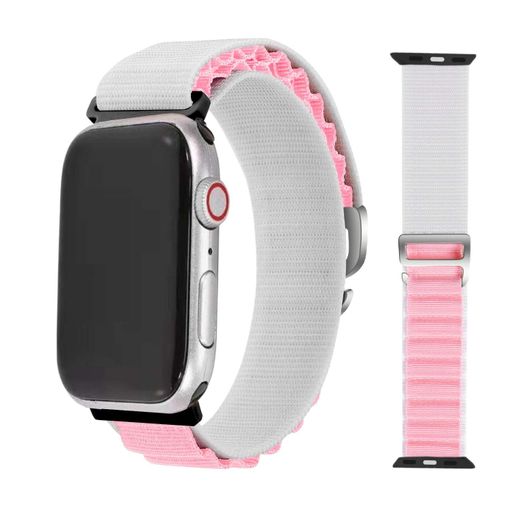 Correa nylon Xiaomi Smart Band 8 (rosa/gris) 