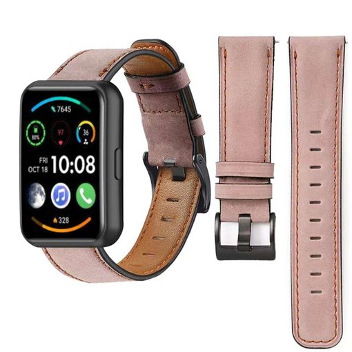 Correa De Cuero Vintage Leather Para Huawei Watch Fit 2 Marrón con Ofertas  en Carrefour