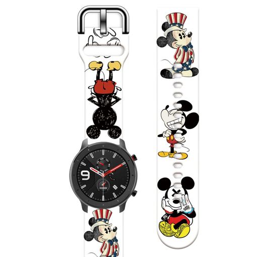 Correa Silicona Liquida Suave Para Amazfit Bip S Mickey con