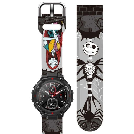 Correa Silicona Liquida Suave Para Amazfit T-rex 2 Tim Burton con