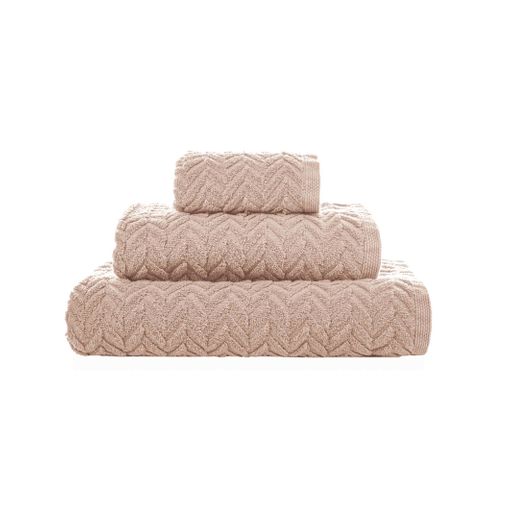 Juego De Toallas De Baño 100% Algodón 600 Gr Chevron Color Nude con Ofertas  en Carrefour