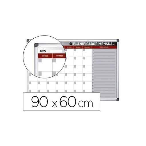 Tablero Magnético 90 x 120 cm Marco de Aluminio