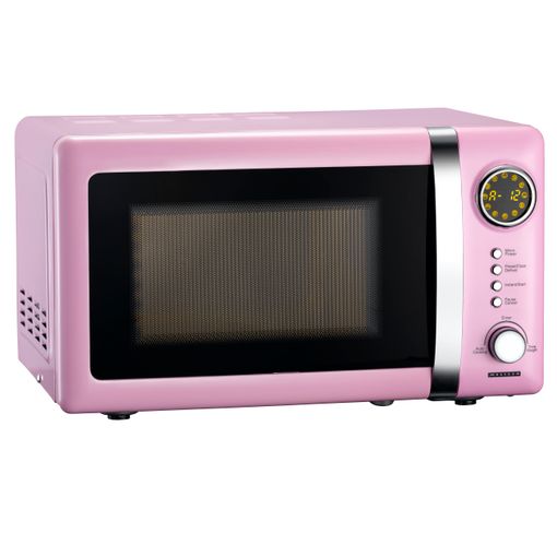 Microondas Digital Melissa Estilo Vintage 700w De 20l. Color Rosa