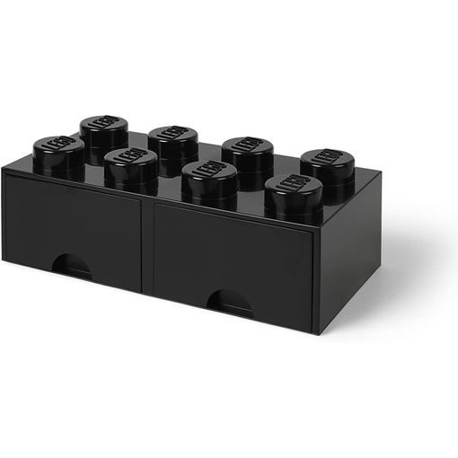 Lego - Caja De Almacenaje Con Diseño De Ladrillo 2 Negro 40021733