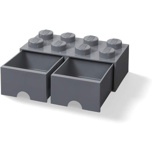 Ladrillo 8 Pomos Con 2 Cajones Caja De Almacenaje Apilable Gris Oscuro De  Lego 40061754 con Ofertas en Carrefour