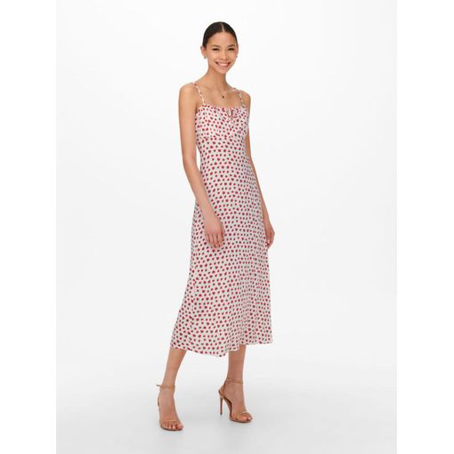 Vestido Largo Estampado Fresas Para Mujer Only