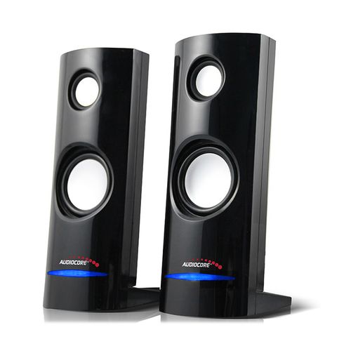 Altavoces Para Pc Usb 2x3w Auto Alimentado Color Negro