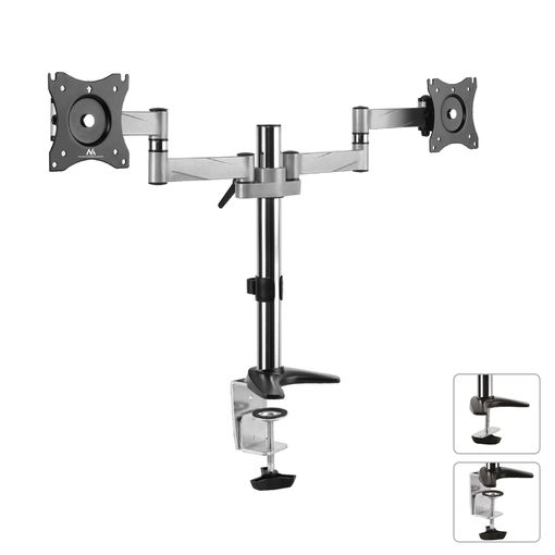 TECNOLAB Soporte Doble Monitor Escritorio 13 A 27 Pulgadas - SC