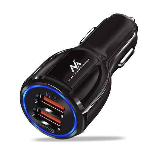 Ociodual Cargador De Coche Para Smartphone 2x Usb Doble Mechero Amperimetro  Voltimetro con Ofertas en Carrefour