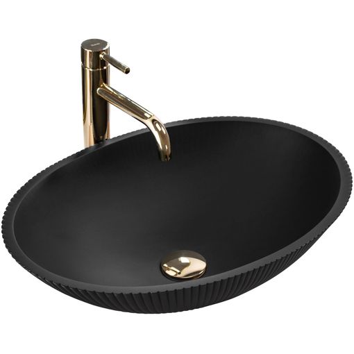 Lavabo Sobre Encimera Rea Sea Black + Tapón Click-clack con Ofertas en  Carrefour