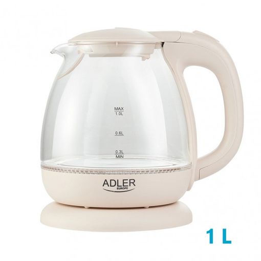 Adler AD1246 Hervidor de Agua Eléctrico Cristal 1,8 Litros