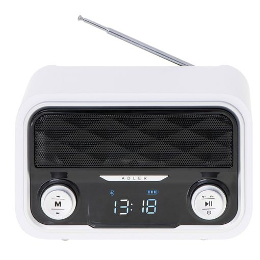 Radio Cd MP3 Portátil Nevir Nvr-480Ub Blanca Bluetooth