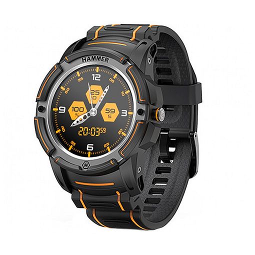 Hammer Negro Smartwatch 1.3'' Frecuencia Cardíaca Y Saturación Gps Ip68 Bluetooth