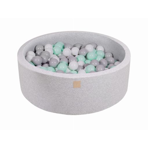 Piscina De Bolas Bebé 90x30 Cm Con 200 Bolas De 7 Cm Certificadas, Algodón,  Gris Claro: Menta/gris/blanco Meowbaby con Ofertas en Carrefour