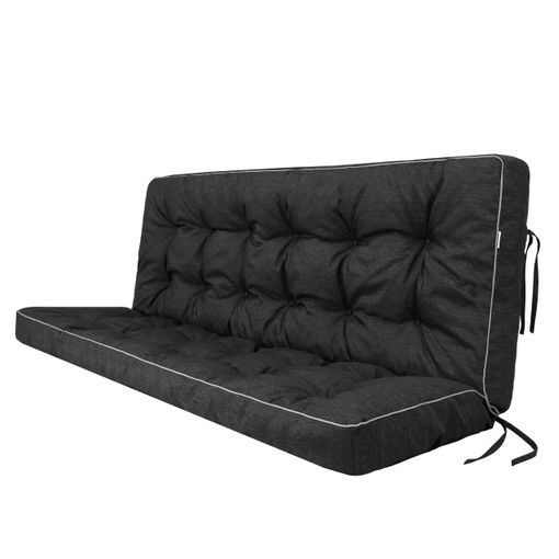 Cojín Columpio, Banco De Jardín Pola 120 Cm Negro