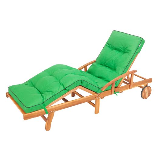 Cojín Para Tumbona O Sillón De Jardín O Playa 201x55x8cm Hugo Verde con  Ofertas en Carrefour