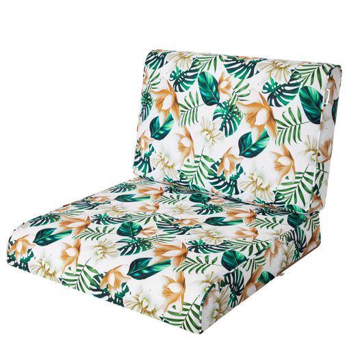 Cojines Nel Para Sofá O Sillones De Jardín En Ratán, R1 50x50 Flores  Blancas con Ofertas en Carrefour