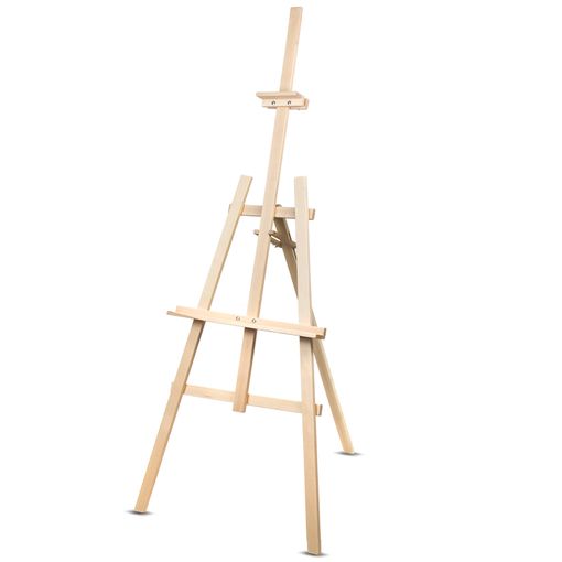 Caballete De Pintura De Madera De Haya Homcom 65x44x230 Cm - Natural con  Ofertas en Carrefour