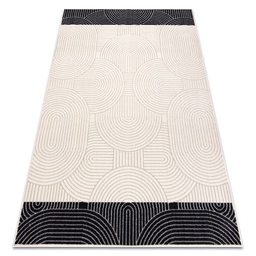 Alfombra Vinílica Geométrica Beige