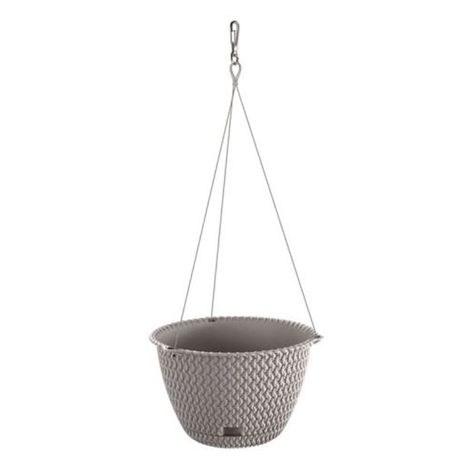 Maceta Redonda Colgante Plástico Prosperplast Splofy Ø27x16,6 Cm Gris