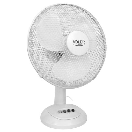 Ventilador Portátil Sobremesa Oscilante 30 Cm, 3 Velocidades, Función  Bloqueo Oscilación Blanco 70w Adler Ad7303 con Ofertas en Carrefour