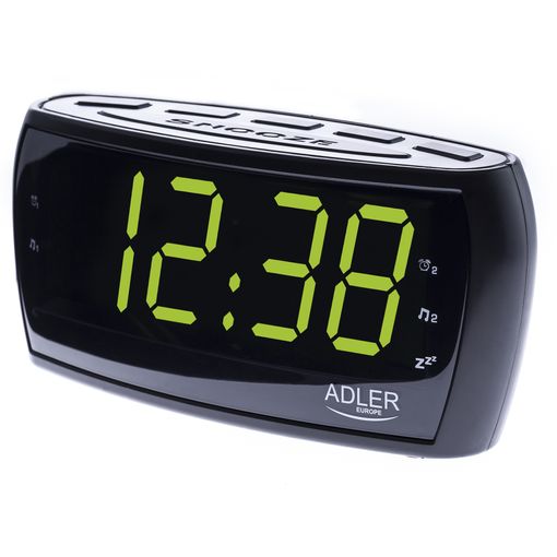 Radiodespertador Digital Am-fm, Gran Pantalla Led, Control De Brillo,  Función Snooze Negro Adler Ad1121 con Ofertas en Carrefour