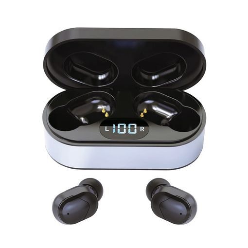 Auriculares Inal mbricos De Bot n Con Estuche De Carga Silver con