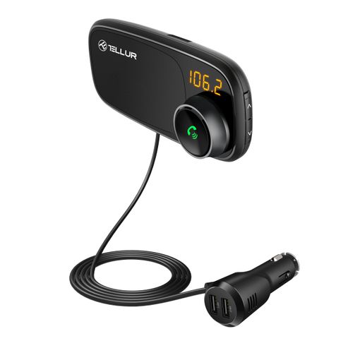 Transmisor Fm Bluetooth Para Coche Fmt-b6 Tellur, Soporte Magnético, Negro  con Ofertas en Carrefour