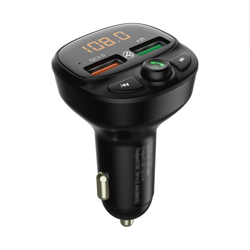 NK Transmisor FM Bluetooth para Coche Negro