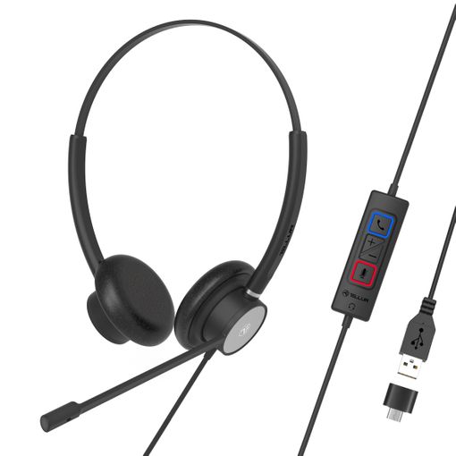 Voice 520n Auriculares Para Call Center Tellur,con Cable, Qd, Binaural,  Usb, Negro con Ofertas en Carrefour