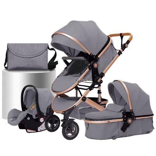 Cochecito de bebé 3 en 1 - carrito y silla de coche - plegable